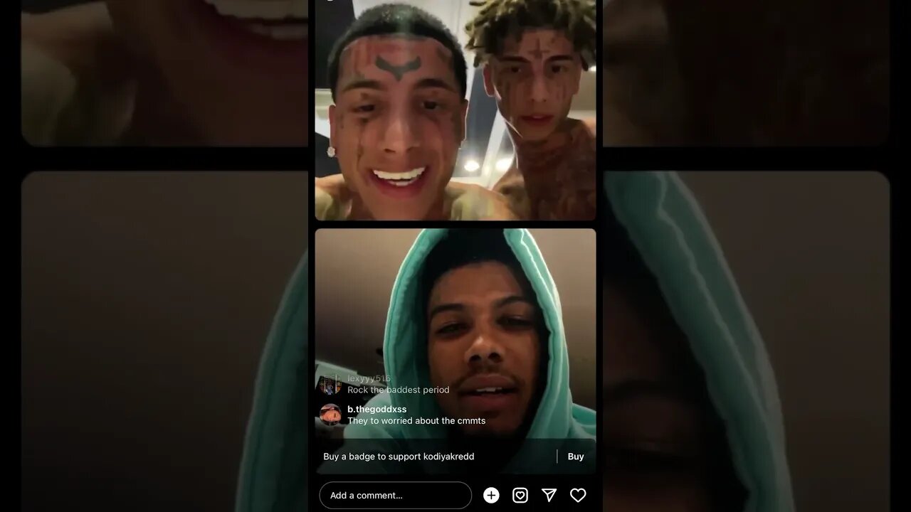 Blueface GOES BACK AND FORTH WITH THE ISLAND BOYS #blueface #chriseanrock #islandboys #kodakblack