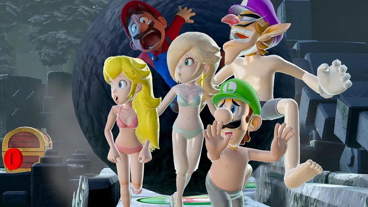 Who Will Win Peach and Rosalina vs Luigi and Waluigi! Super Mario Party Partner Party