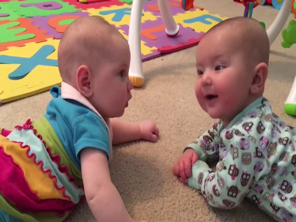 Babies Engage In A Hilarious Talk Which Turns Into A Loud Cry