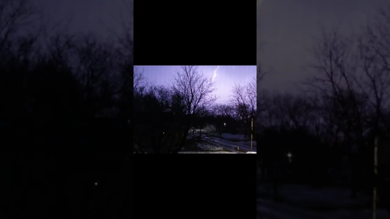 Thunderstorm in March Minnesota 2023 #shorts