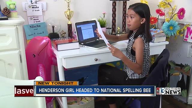 Henderson girl preparing to represent Nevada in national spelling bee