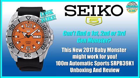 Can't Find A 1st, 2nd Or 3rd Gen Monster? | Seiko 5 100m Automatic SRPB39K1 Unbox & Review