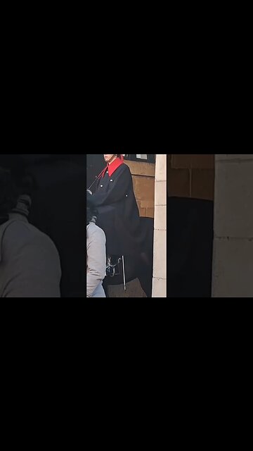 The look of relief on her face #horseguardsparade