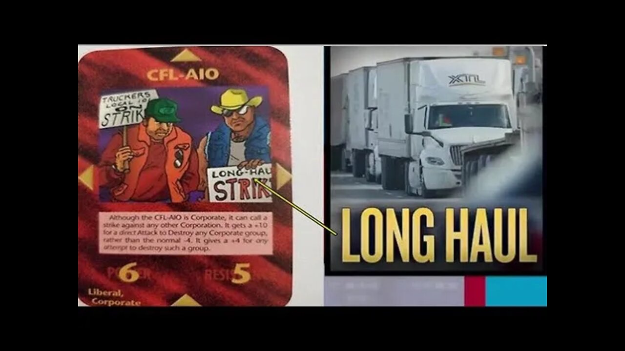 Canadian Trucker Strike Predictive Programming In The 1995 Illuminati Card Game