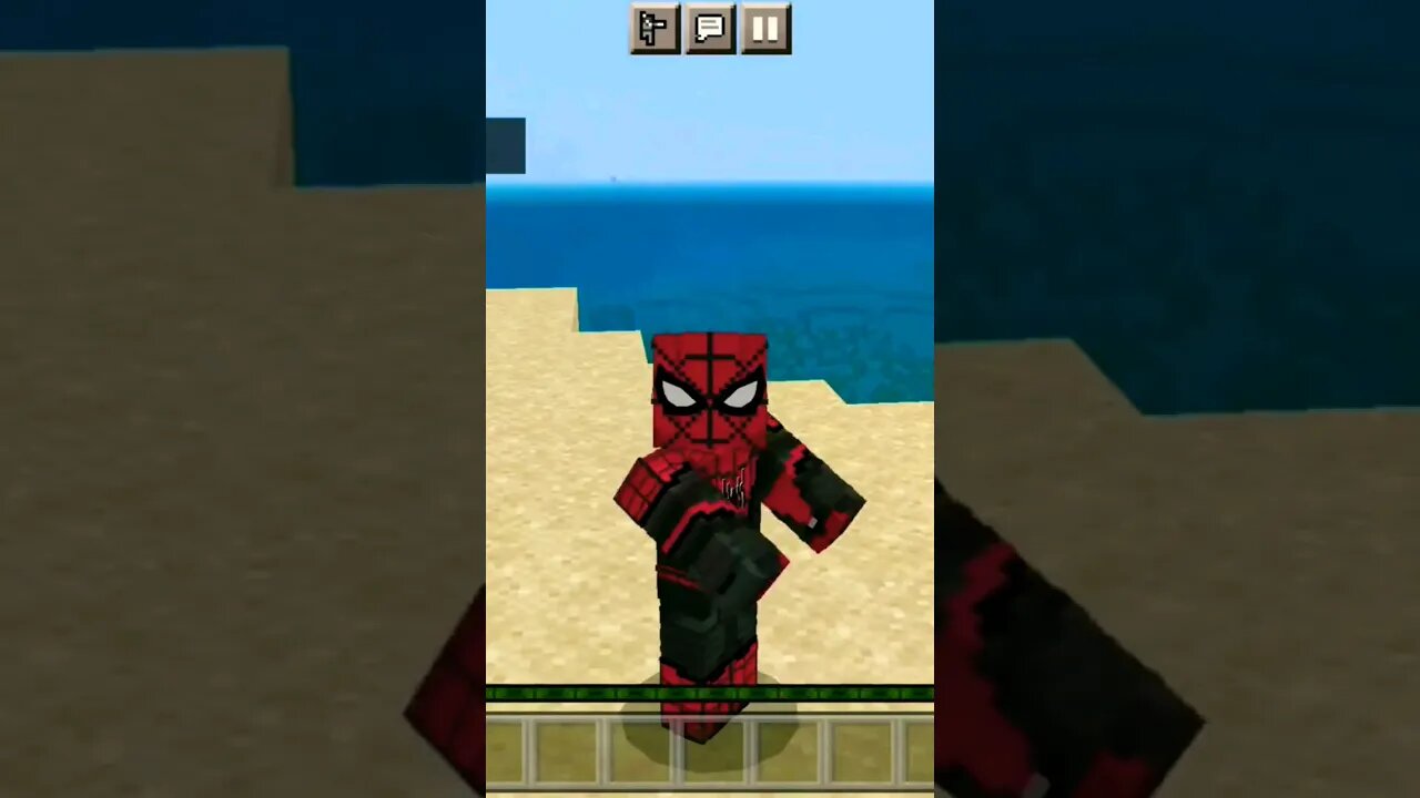 Homem-Aranha no minecraft!!!🤯🤯🤯🤯 #shorts #viral #minecraft #spiderman