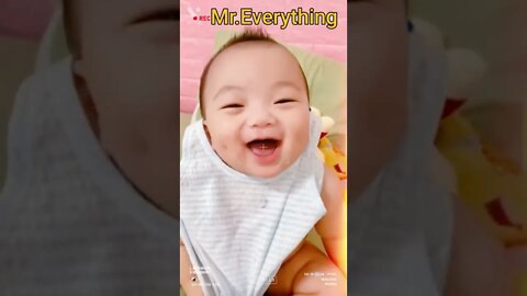 Funny Cute Babies Randomly || Don't try to laugh #shorts #funny #cute #babies