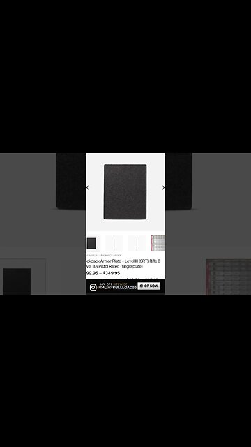 Rifle Rated Back Pack Armor 50% Off