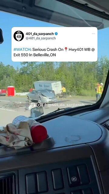 Horrific Crash On Highway 401 Ontario