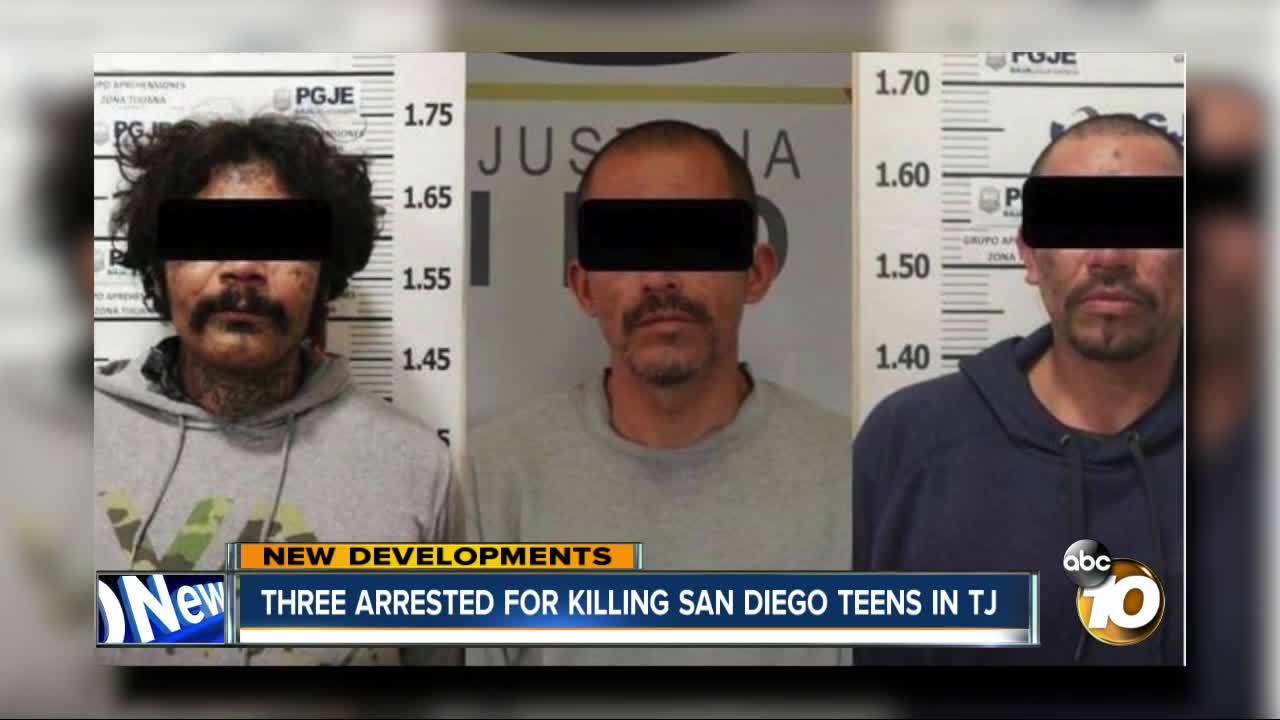 Three arrested for killing San Diego teens in Tijuana