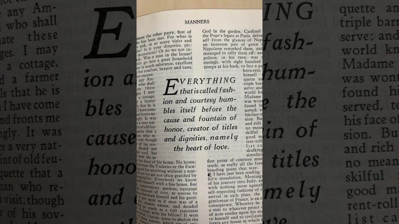 Emerson on Love Conquering All