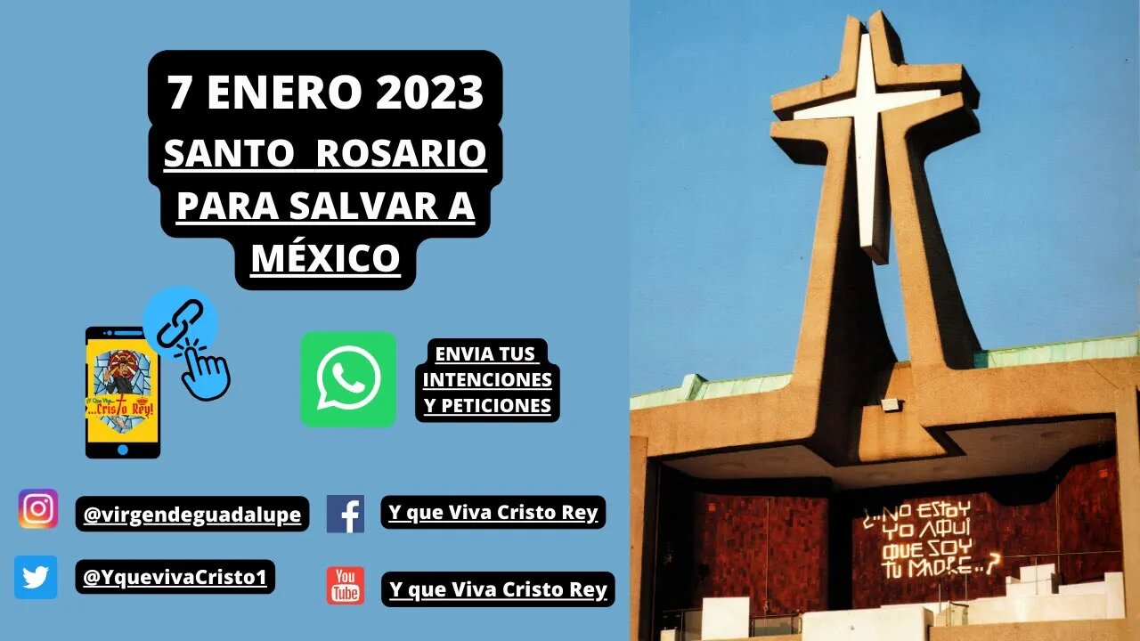 ROSARIO PARA SALVAR A MÉXICO: VIVA CRISTO REY #Rosario #rosariohoy #ROSARIO #vivacristorey #iglesia