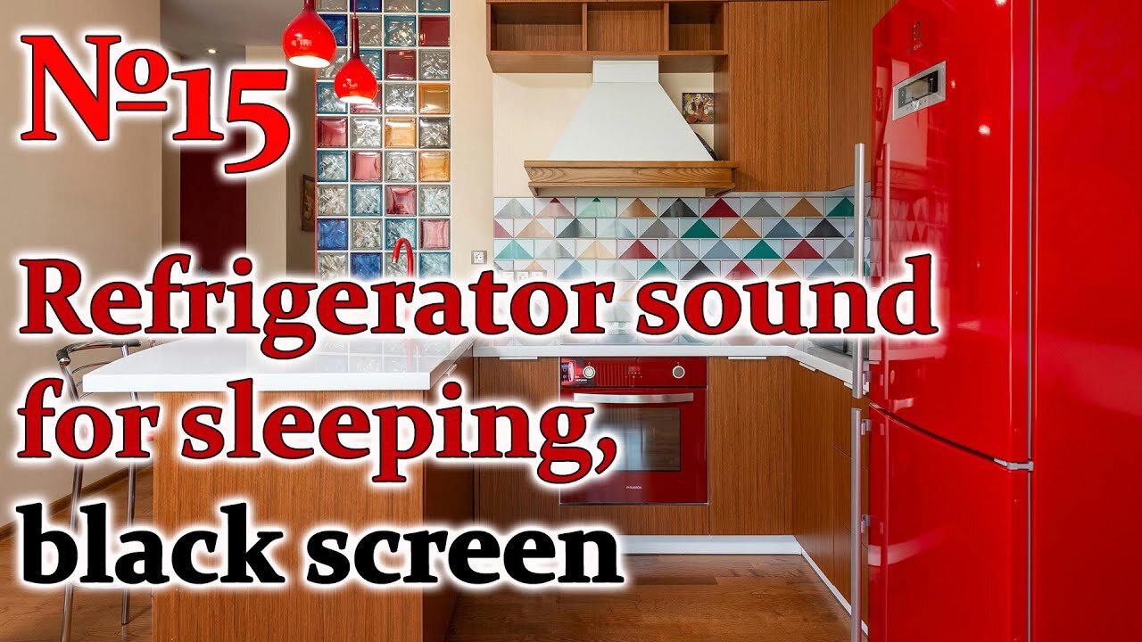 Refrigerator sound for sleeping, black screen №15