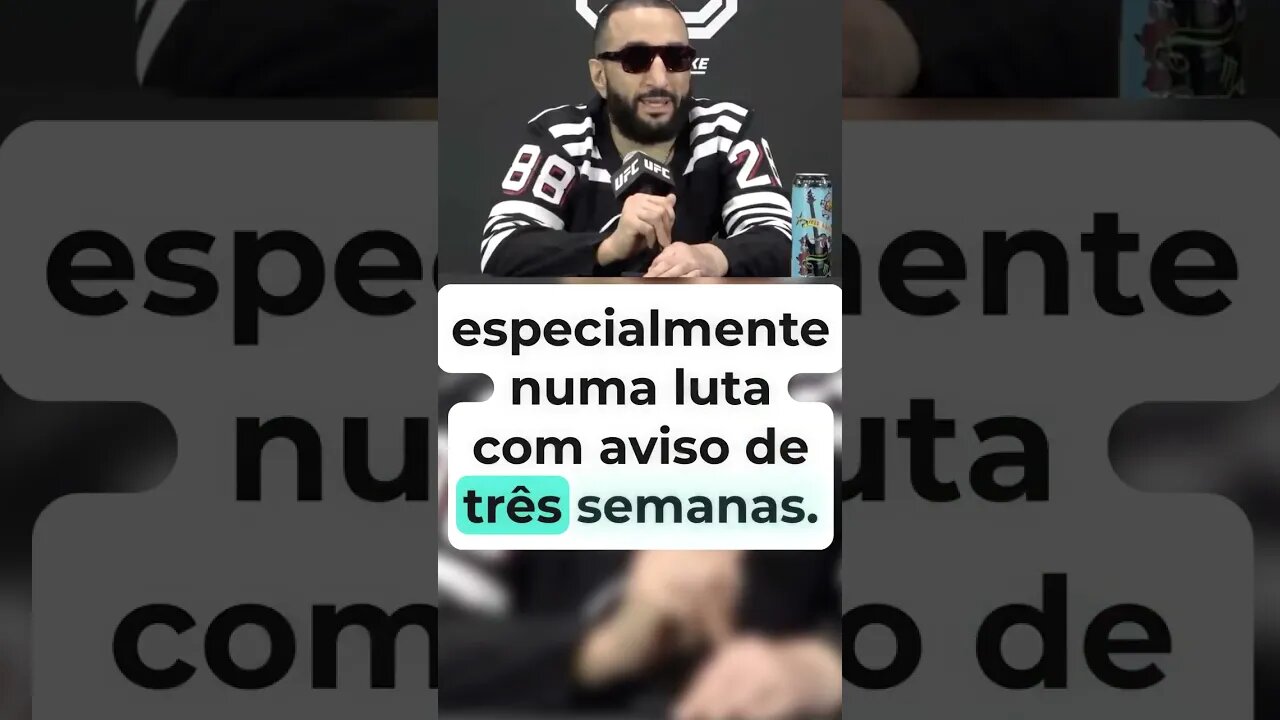 Primeiras palavras de Belal Muhammad apos vitoria sobre Gilbert Burns Belal lutou LESIONADO #shorts