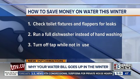 Water bills and winter