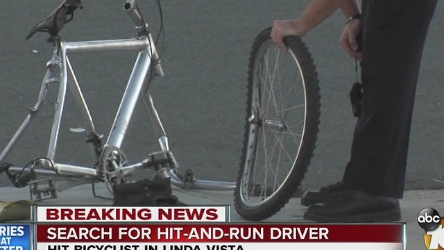 Police: Bicyclist runs stop sign, is hit by car