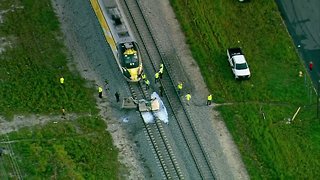 Brightline train strikes truck in Lake Worth