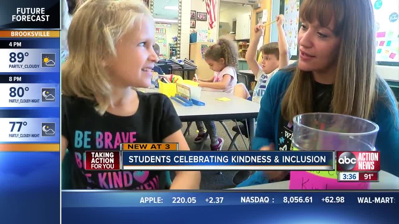 Pinellas County students learning the importance of saying hello