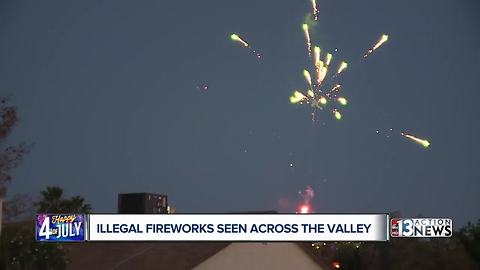 Illegal fireworks light up night sky as police begin crackdown