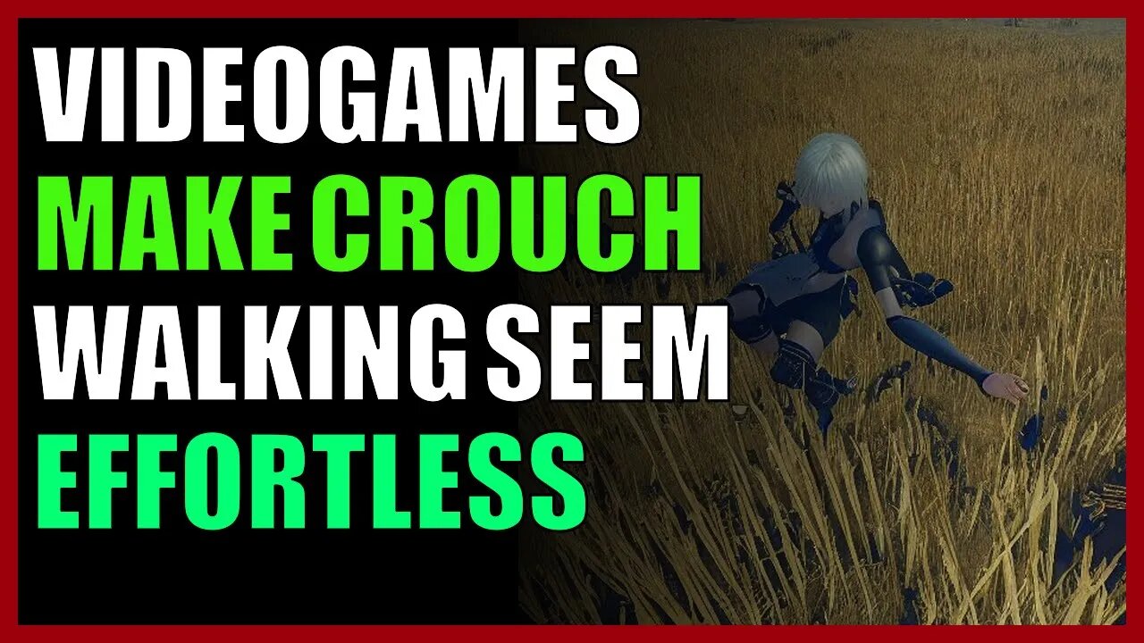 Videogames make crouch walking seem effortless