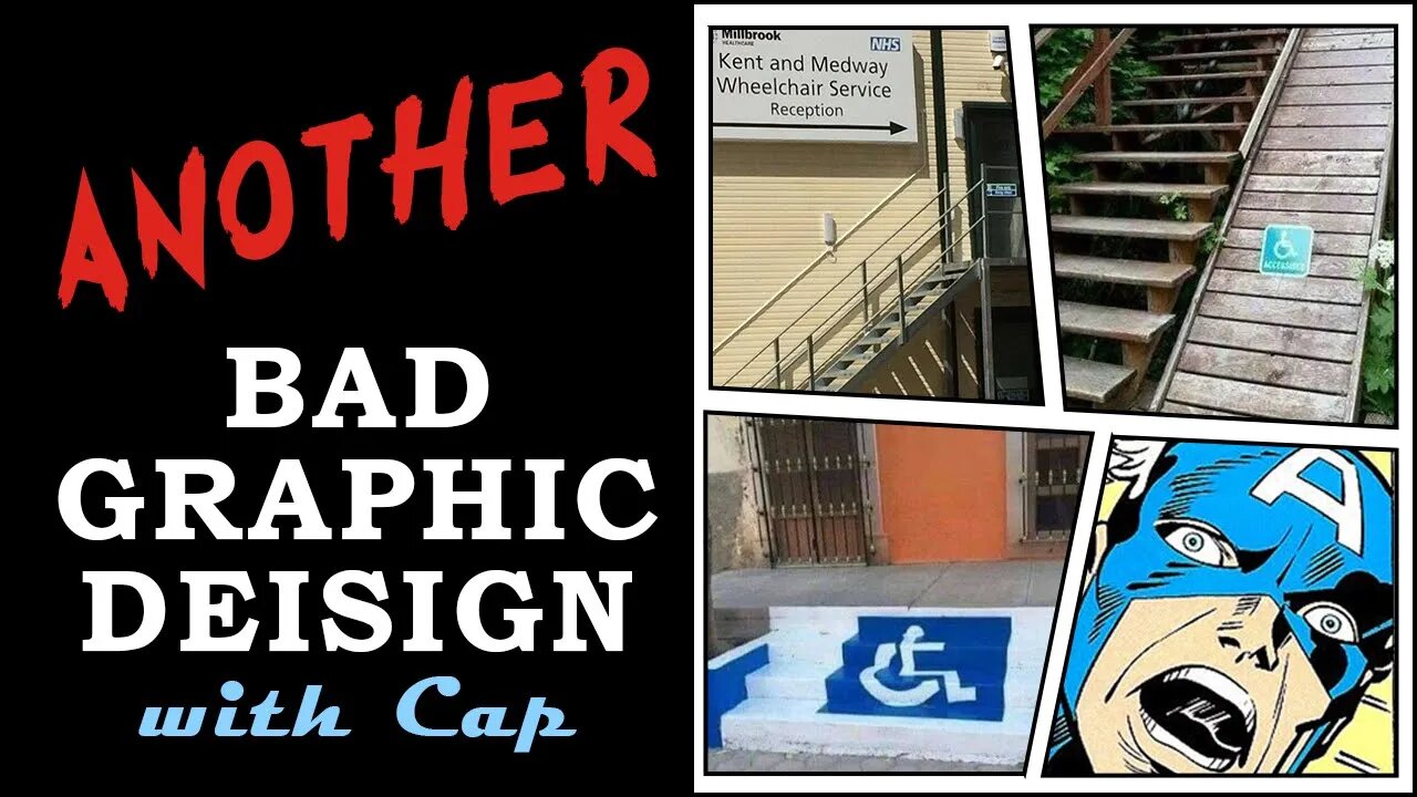 Right Sign Wrong Place | Bad Graphic Design with Cap | 018