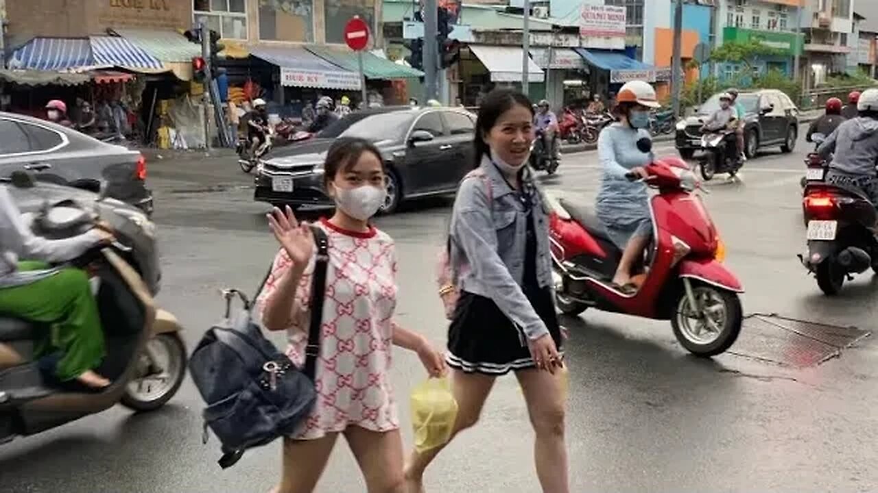 Would you commute to work in Vietnam traffic?