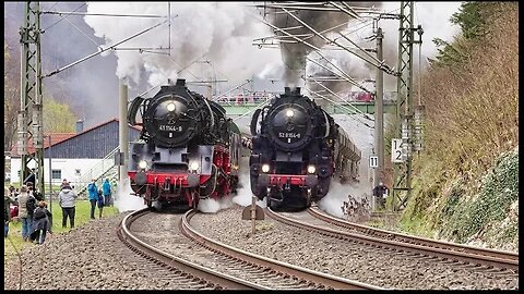 Steam Train Race up the Tharandt Incline | 8K HDR.