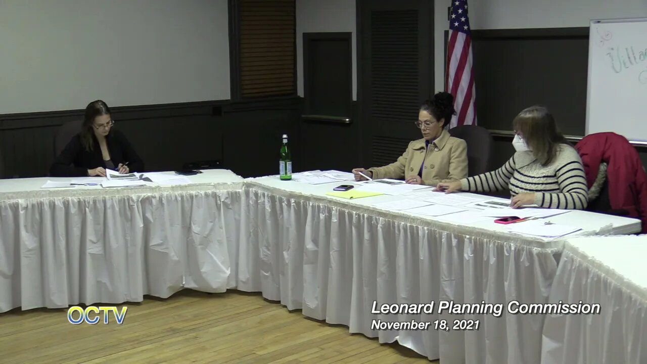 Leonard Planning Commission 11-18-21