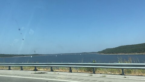 Crossing keystone lake Oklahoma