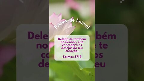 Deleita-te também no Senhor - Palavra de Ânimo #shorts