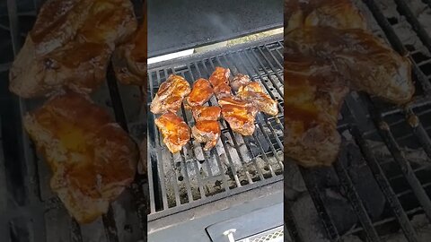 Country style pork ribs on the homestead