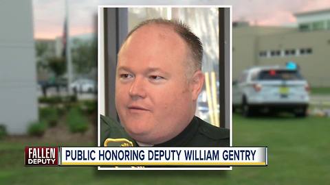 Public honoring Deputy William Gentry