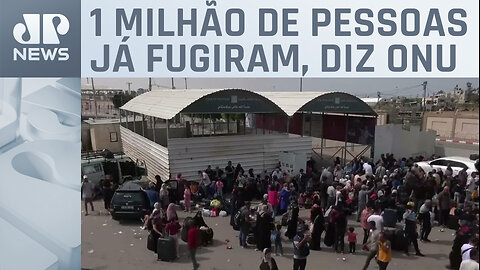 Moradores de Gaza fazem fila para tentar resgate na fronteira com o Egito
