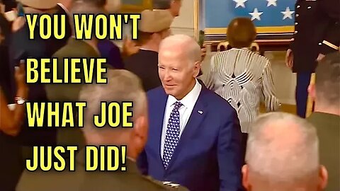 Biden just abruptly WALKED OUT in the middle of the Medal of Honor Ceremony! 🤦‍♂️