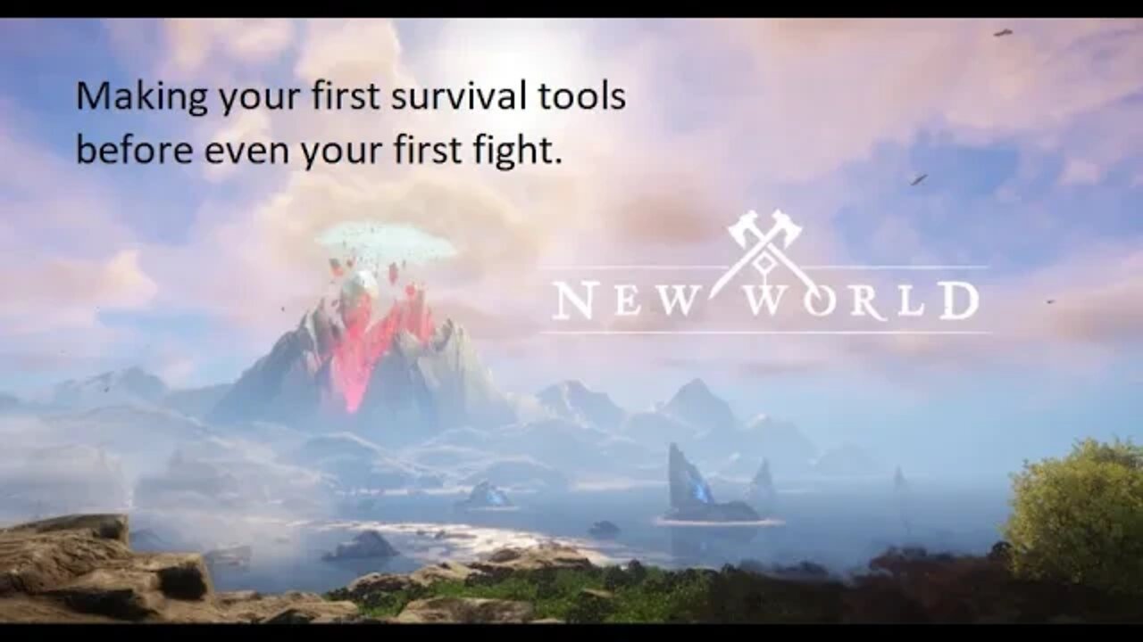 Making your first survival tools, before your first fight | New World |