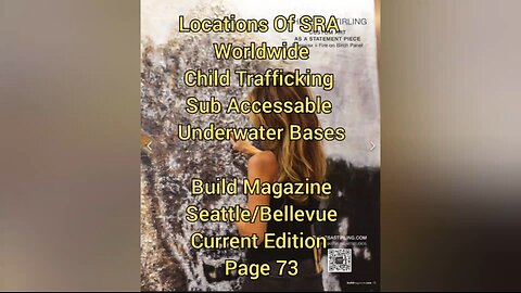 Locations Of 44 SRA Worldwide Child Trafficking Submarine Accessable Underwater Bases