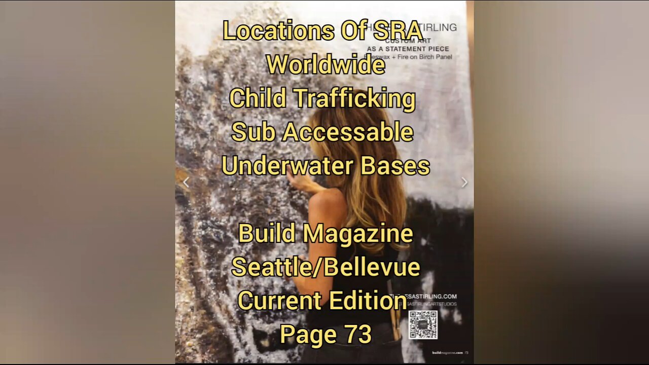 Locations Of 44 SRA Worldwide Child Trafficking Submarine Accessable Underwater Bases