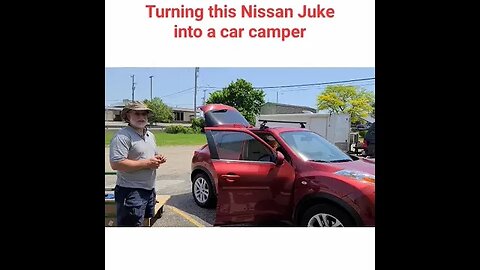 Turning this Nissan Juke into a car camper #Shorts