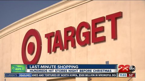 Hundreds hit stores the night before Christmas