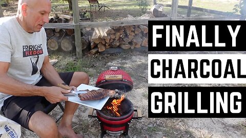 Novice Griller Kamado Grill Unboxing and Cooking a Sirloin on Charcoal for the First Time in YEARS!