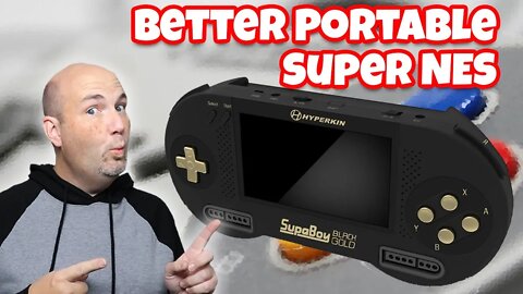 A Better Handheld SNES?! Hyperkin Supa Boy Black/Gold USB-C