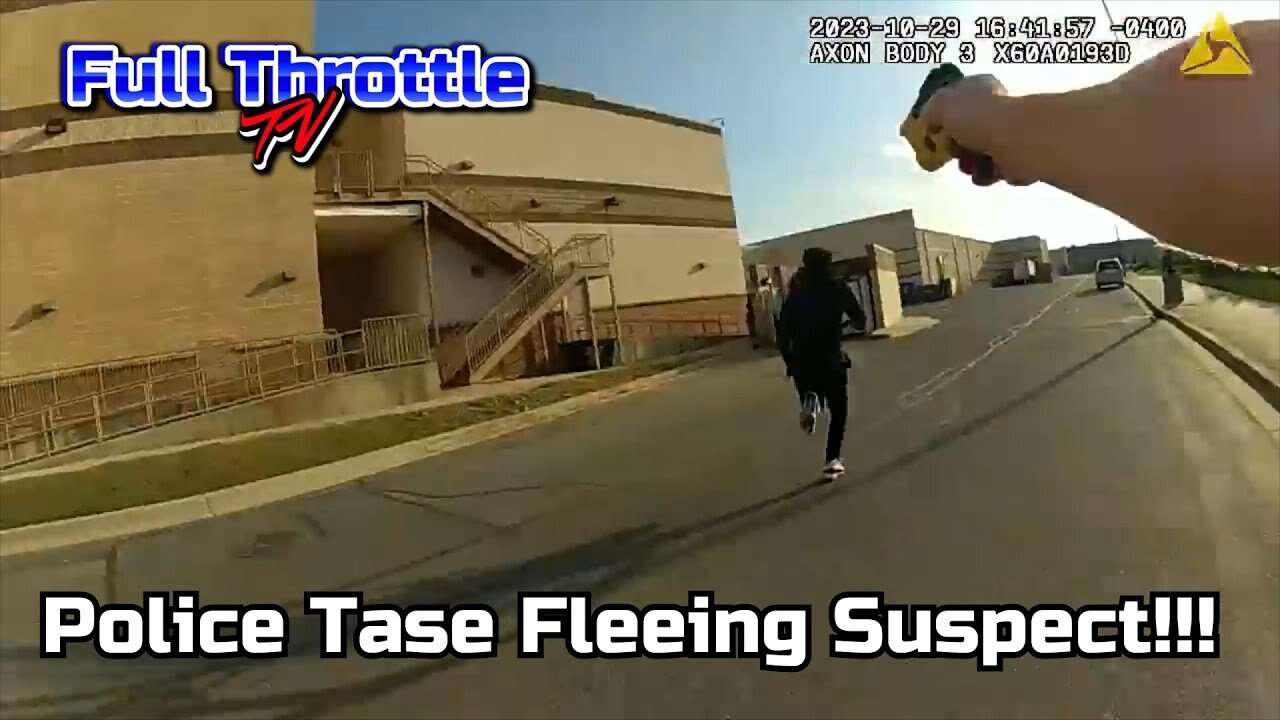 Police Tase Fleeing Suspect!