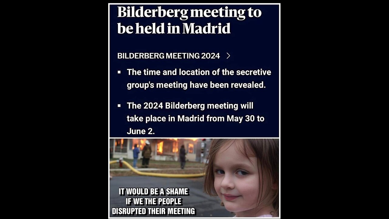 Bilderbergmeeting 30-5-2024 till 2-6-2024 in Madrid Spain