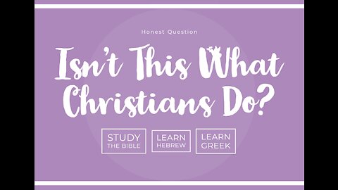 Isn't This What Christians Do?