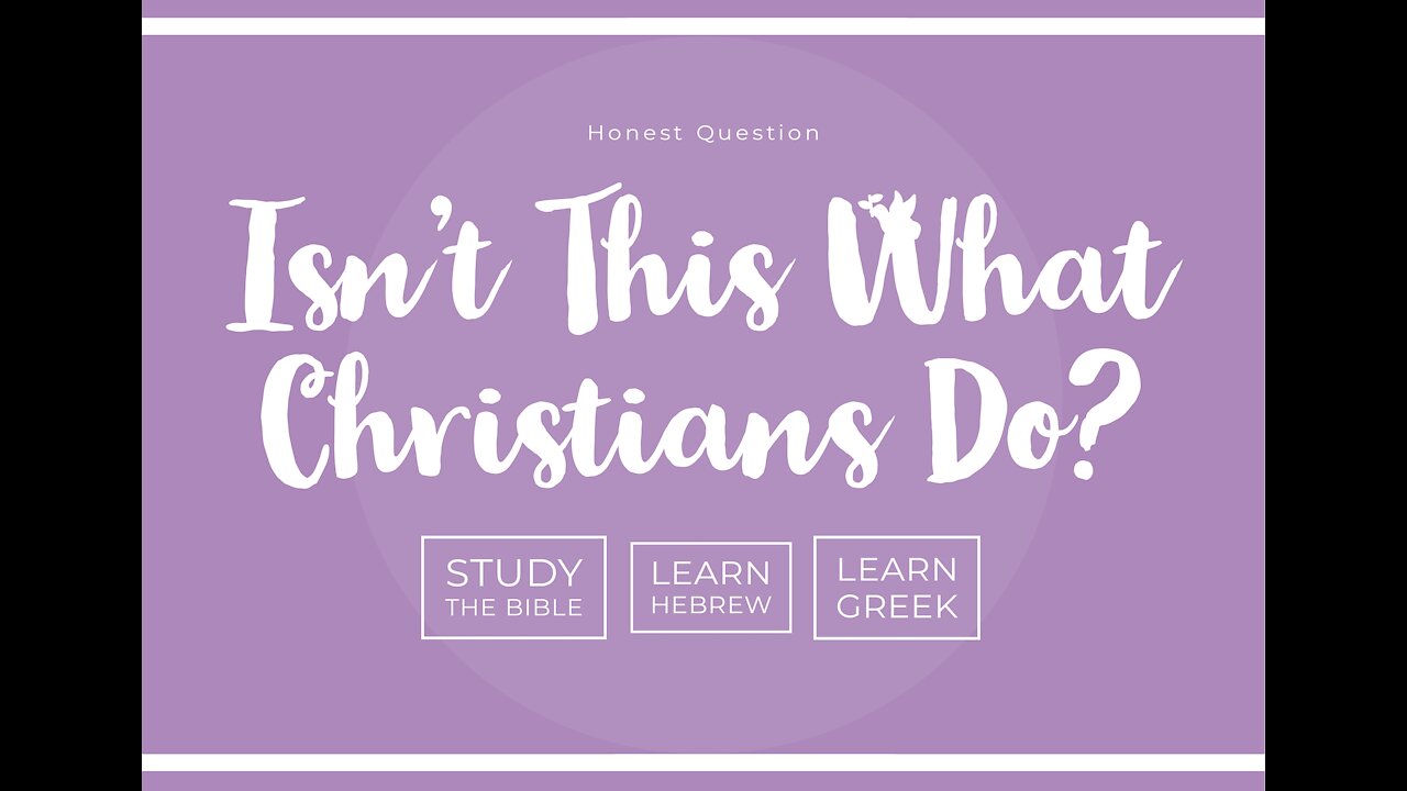 Isn't This What Christians Do?