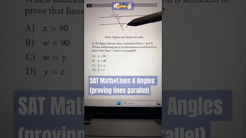 Lines & angles problem to prove parallel lines #youtubeshorts #mathtrick#satmath#youtube #math
