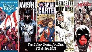 Top 5 New Comics for March 8th & 9th 2022