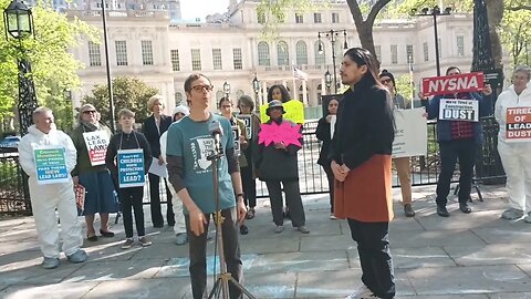 NYCCouncil38 alexaforcouncil Speaks at the Pass the New Lead Laws Rally 4/25/23 weact4ej illapaNYC
