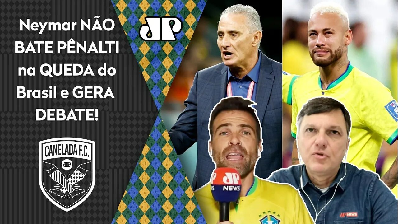 "É INEXPLICÁVEL o NEYMAR NÃO TER BATIDO o PÊNALTI! Gente, o TITE..." Brasil x Croácia gera DEBATE!