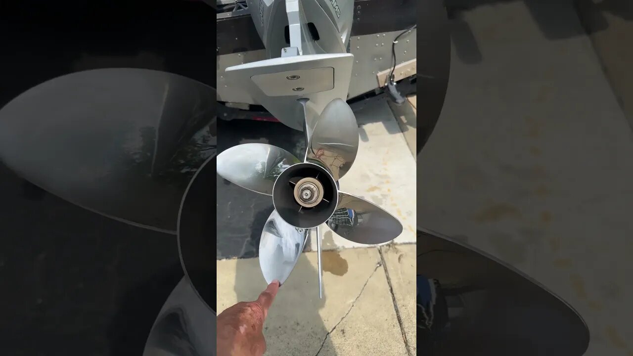 Stainless steel prop vs aluminum prop #fishing