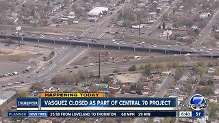 Vasquez closing as part of Central 70 project